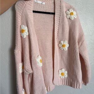 Altar'd State Pink Floral Cardigan